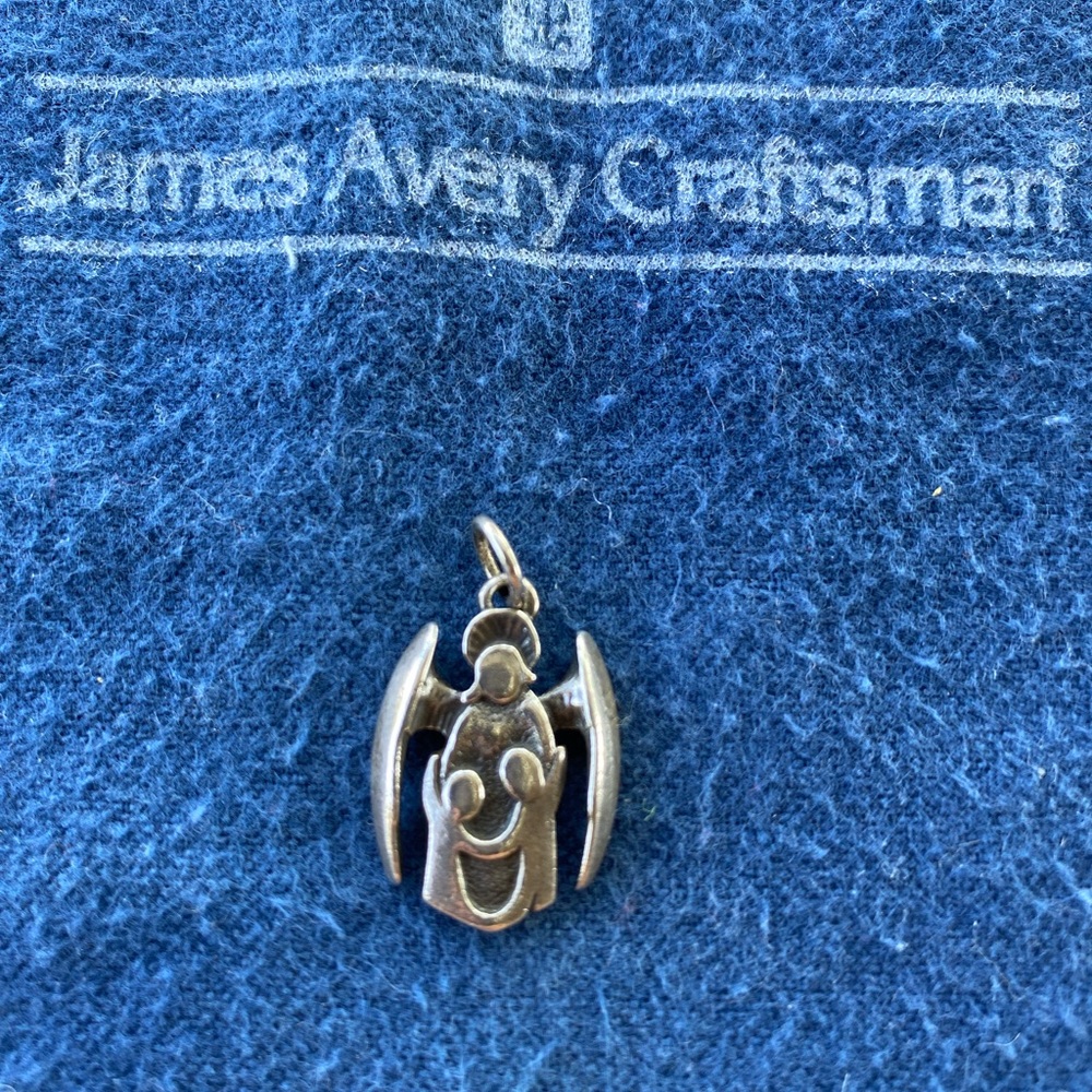James Avery Vintage Angle with Two Children Charm